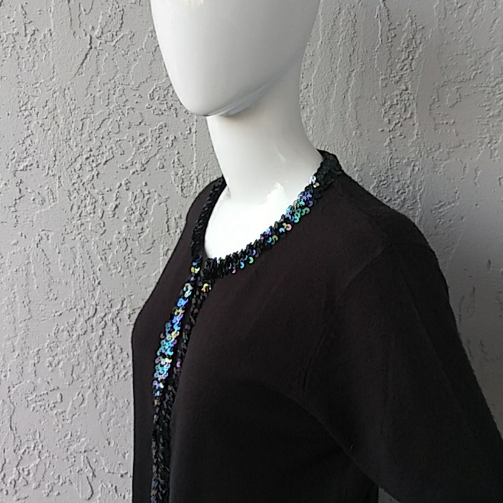 Chadwick's "Glitter" Sequence Blouse /Shell - image 3